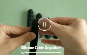 TLE Cable Organizer Silicone USB Cable Winder Desktop Tidy Management Clips Cable Holder Cable Clips Cable