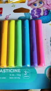 Set đất nặn nhiều màu Deli H714 - 6 màu tươi sáng - thành phần kháng khuẩn an toàn