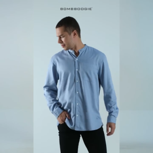 Bombboogie Kemeja Koko Pria Harven Blue 24933B5BL