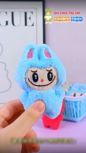 Móc khóa Labubu nhồi bông xinh xắn đáng yêu cao 12cm có 6 màu sắc cho bé - kinakid