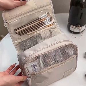 Túi Đựng Đồ Trang Điểm Chống Thấm Nước Sức Chứa Lớn đồ du lịch đa năng có móc treo-HAUSE