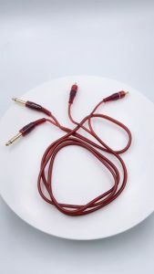 1.5M Kabel Dual Jack Akai 6.5MM Kabel mixer ke power ampli jack canon xlr female ke rca 1 set / 2pcs
