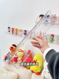 No-Drilling Wall-Mounted Display Rack Transparent Acrylic Blind Box Organizer Rak Paparan Kotak Buta |📦