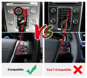 New Wireless CarPlay Android Auto for Volvo V40 2014-2017 XC60 S60L 7" Interface MirrorLink AirPlay support Reverse Camera BT