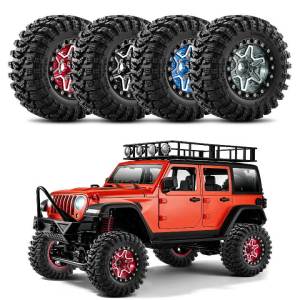 4Pcs 1.9 inch 90*38mm RC Crawler Beadlock Wheel Tires for 1/10 Traxxas SCX10 TRX4 TRX6 D90 YK 1/12 MJX H12P H12Y Upgrade Parts