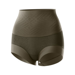 Miiow | High Waist Shapewear Underwear Womens Butt Lifting Postpartum Abdomen Slimming Seamless Form-Fitting Waistband Briefs