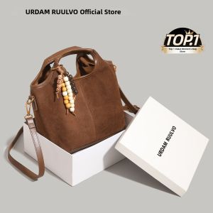 URCDN RDALVO | Retro Suede Basket Style Handbag