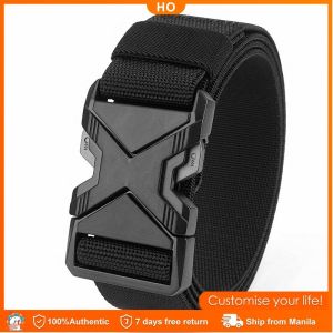 1pcs New Quick Release Pluggable Buckle Tactical Belt Breathable Military Belts For Men Pants Belt