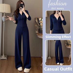 LIANGYILAILIN | European Style High Quality Sportswear Set Slim Fashion