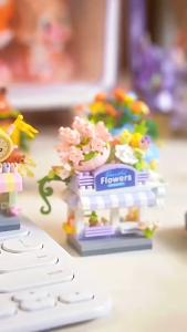 🎨Childrens Day Gifts🎁Mini Street Shop Building Blocks Cute City Store Bricks DIY Educational Toy Desktop Ornament Street View Toy Birthday Gift