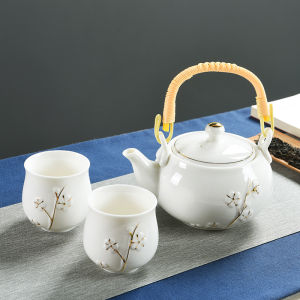 Bộ Trà Gốm Sứ Trắng Lớn Deyu Bộ Trà Gốm Sứ Phong Cách Cổ Điển Bộ Trà Sét Sét 6 Cốc Bộ Trà Gốm Sứ Dùng Tại Nhà Trà Đạo Bộ Trà