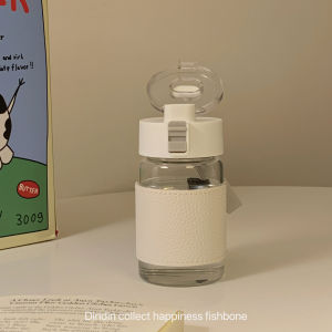 แก้วน้ำใสขนาดเล็กสำหรับดื่มชา แก้วน้ำแบบพกพาสำหรับผู้ชายและผู้หญิง สไตล์เรียบง่าย ใส่ของเหลวในฤดูร้อน