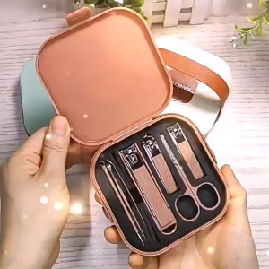 กรรไกรตัดเล็บ  8 ชิ้น ชุดสำหรับบ้าน กรรไกรตัดเล็บแบบเป็นกลางสำหรับผู้ชายและผู้หญิง