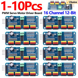 1-10PCS PCA9685 PWM Servo Driver Board IIC Interface 16 Channel 12-Bit PWM Servo Motor Driver for Arduino Robot/ Raspberry Pi