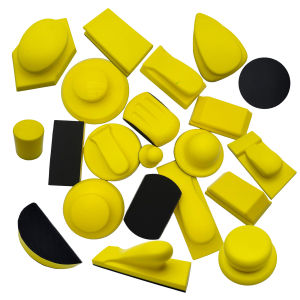 Sanding Disc Holder Sand Paper Backing Polishing Pad Hand Grinding Block PU Foam Sanding Disc for Polishing Wood and Metal
