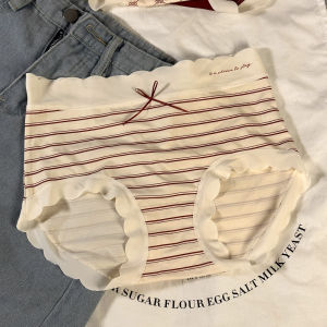 Red Silk Triangle Panties Womens Underwear Breathable Seamless Print Briefs Assorted Colors Mid-Waist Modal Fabric Butt Cover