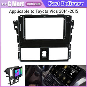 Car Audio Radio Face Plate Fascia Frame for Toyota Vios 10.1" Big Screen 2Din CD/DVD Player Panel Dash Mount Kit