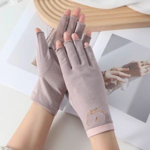 JIFANPAUL | UV Protection Thin Fingerless Gloves for Women