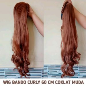 WIG BANDO kepang curly sintetis