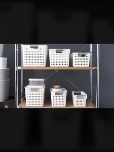 Multi-Purpose PP Storage Basket Bucket Organizer Household Laundry Snack Book Fruit Underwear Sundries Storage Baskets Home Organizer