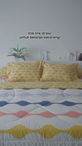 Internal - Sprei Queen B2 160x200 Tinggi 25cm Bantal 2 Guling 2 - Motif Abstrak / Bunga / Geometri / Minimalis