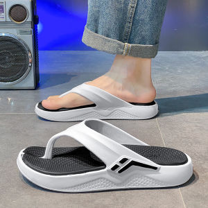 Casual Anti-Slip Beach Sandals Mens Summer Trendy Brand Soft Bottom Footie Slippers Large Size Comfortable Slip-On Shoes