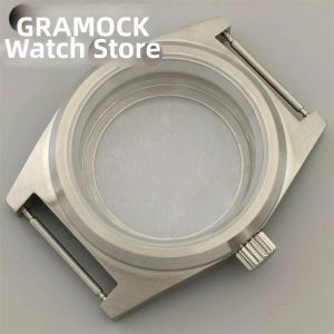 Vỏ Đồng Hồ GRAMOCK 38mm Bằng Thép Không Gỉ Màu Bạc Đen Vàng Hồng Với Mặt Kính Sapphire Dành Cho Bộ Máy Miyota9015 ETA2824 PT5000