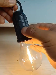 AIMO Solar Camping Light Outdoor Waterproof Light Bulb Portable LED Tungsten Light Emergency Light Bulb Rechargeable Hanging LED Emergency Lights Bulb Outdoor Waterproof