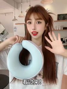 2025 New Travel U-Shaped Pillow หมอนรองคอ ถอดซักได้ หมอนรองคอ ของแท้