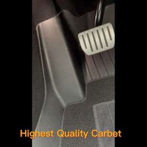 M3 Highland การใช้งานสำหรับพรมพร้อมหมุดยึดด้านบน พรมรถเทสลา พรมปูพื้นรถ Tesla 3/Y (6 ชิ้น) พรม (TPE 3 ชิ้น + พรมกันเสียง 3 ชิ้น) เกรดพรีเมียม คุณภาพดีกว่าพรม