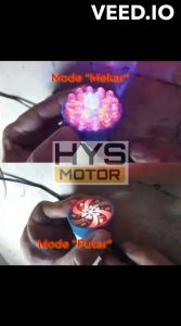 HYS Lampu Rem Stop Belakang Kedip Variasi Stoplamp Universal Motor Beat Vario Mio Nmax Lexi Dsb 12 Volt DC