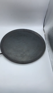 Traditional Handmade Iron Dosa Tawa with Long Wooden Handle | Flat Tawa 10 Inch | Chemical-Free Cookware | Black (Pack of 1 | Size - 10 inches)