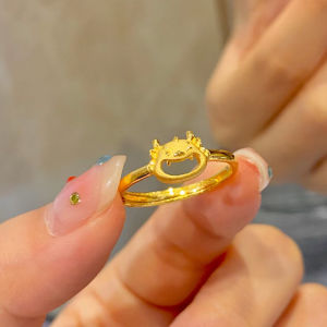 Fashion Angel Girl แหวนปรับรูเปิดได้นอกมังกร สำหรับผู้หญิงทองเครื่องประดับสำหรับนักเรียน - คุณสมบัติของวันเกิด ราคาถูกต้อง