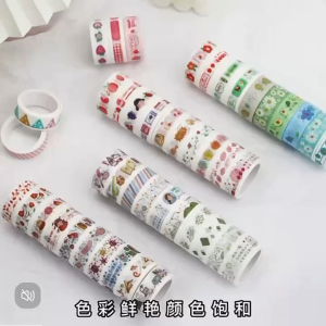 {SG Local} 1.5cm x 2m Washi Tape Cute Character 60 Type Different Design For Birthday & Festival Childrens Day Gift