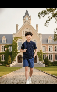 [Áo BT Polo Họa Tiết 7-15] Áo polo bé trai ngắn tay Bigfox Miss Meow size đại sơ mi trẻ em nam thun cotton cá sấu cỡ 7-15 tuổi