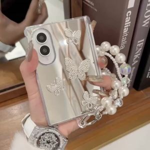 Ốp Lưng Chống Sốc Chống Rơi Gương Toàn Diện Bản Lề Giữa Cho Samsung Z Fold 8/8 Ultra/7/6 - Chất Liệu TPU + PC Trong Suốt