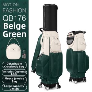 PGM GOLF | Airport Check-in Expandable Roller Golf Bag Detachable Shoulder Bag