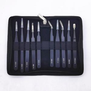 Stainless Steel Tweezers Set 11pcs