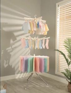 Foldable Clothes Drying Rack 🔥 Local Stock 🔥 3 Tier / Ampaian Penyidai Baju and Hanger Jualan Murah Simpanan Baju Cloths