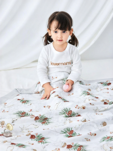 lovemami | Chăn Bambou Cotton Thoáng Khí Cho Bé Dùng Mùa Hè Ở Trường Mầm Non
