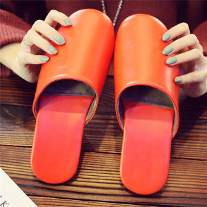 Slip Resistant Indoor Home Leather Slippers