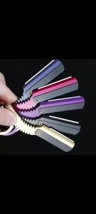 Foldable Barber Razor Haircut Beard Eyebrow Portable Shaving Tool Depilation Razor Hairdresser Trimming Blades Replaceable