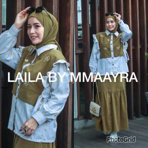 LAILA BY MMAAYRA setelan atasan dan rok terbaru