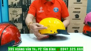 Mũ Bảo Hiểm 1/2 Đầu NAPOLI S46/Bảo Hành 12 Tháng .
