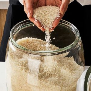 Wide Mouth Glass Jars with Lids for Kitchen Storage Clear Glass Containers for Cookies Candies Flour