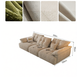 Ghế Sofa Vải Có Thể Giặt 2026 Mẫu Mới Đơn Giản Ý Đệm Lưng Cao
