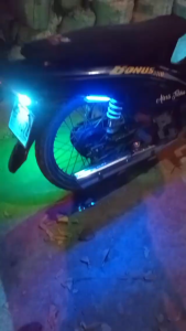 Motorcycle warning light decorative light DC12V indicator light multi-color optional flashing driving COB module bulb
