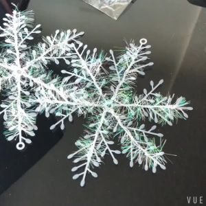 H&A Christmas Tree Decorations: Artificial Snowflake Plastic Snowflake DIY Xmas Ornament New Year Decor