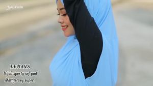 Mels Hijab - Deviana (Jilbab Sporty Rompi Olahraga Non Pad Jersey Super) Kerudung Instan Olga Sport Saku Jumbo