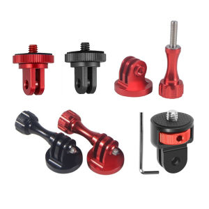 1/4" Aluminum Alloy Screw Converter Mini Tripod Adapter for Gopro 13 12 11 10 9 8 Insta360 X5 X4 X3 Action Camera Monopod Mount